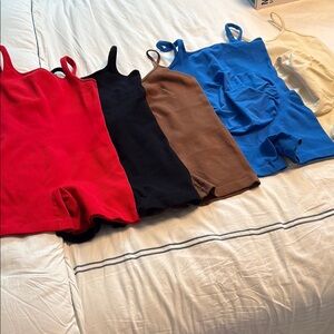 Unbranded Colorful Ribbed Romper Set (Maternity)